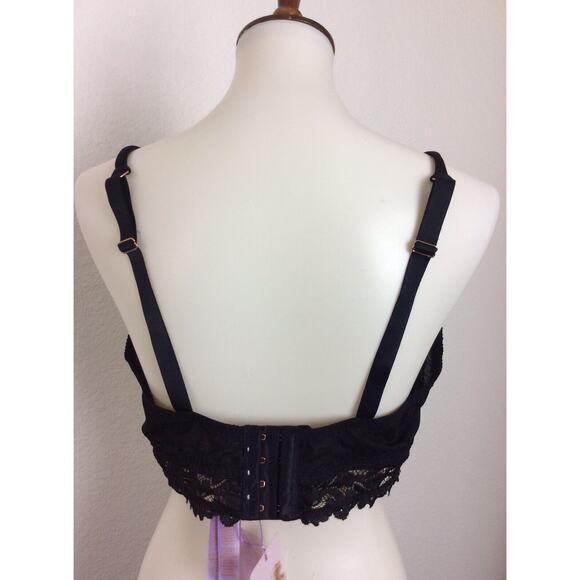 Savage x Fenty Lingerie Bra Lace Trim Swiss Dot Sheer - Picture 7 of 11